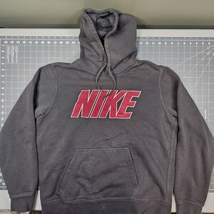 Nike Hoodie Mens Large Big Spellout y2k Skater Streetwear Baggy Sportswear